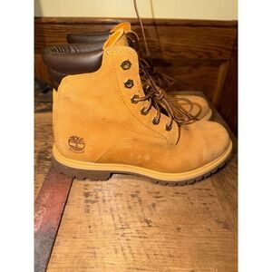 Timberland Womens 6" Premium Waterproof Wheat Nubuck Boots, US Size 7.5, 18094